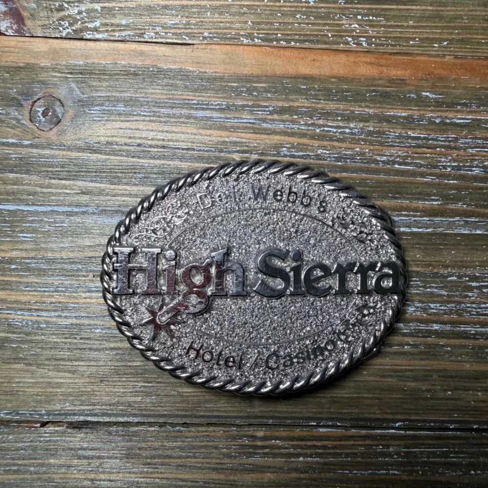 Vintage Del Webb High Sierra Hotel Casino Belt Buckle Limited Edition USA Made